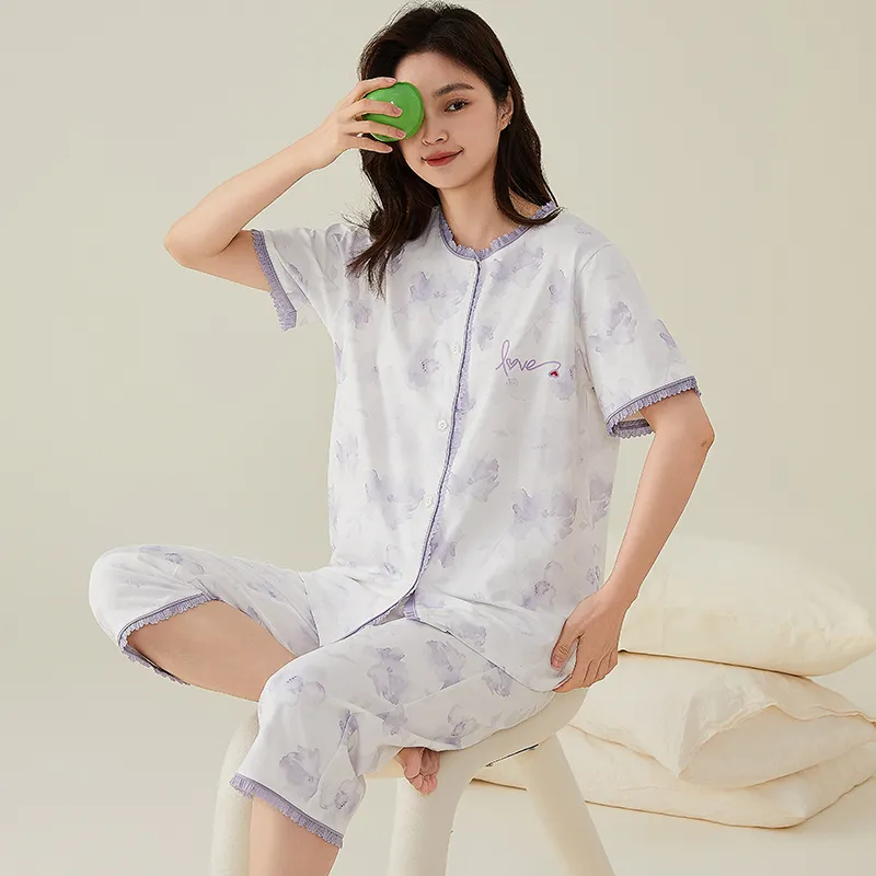 GOSO Pajama Set Women's Light Lavender-1