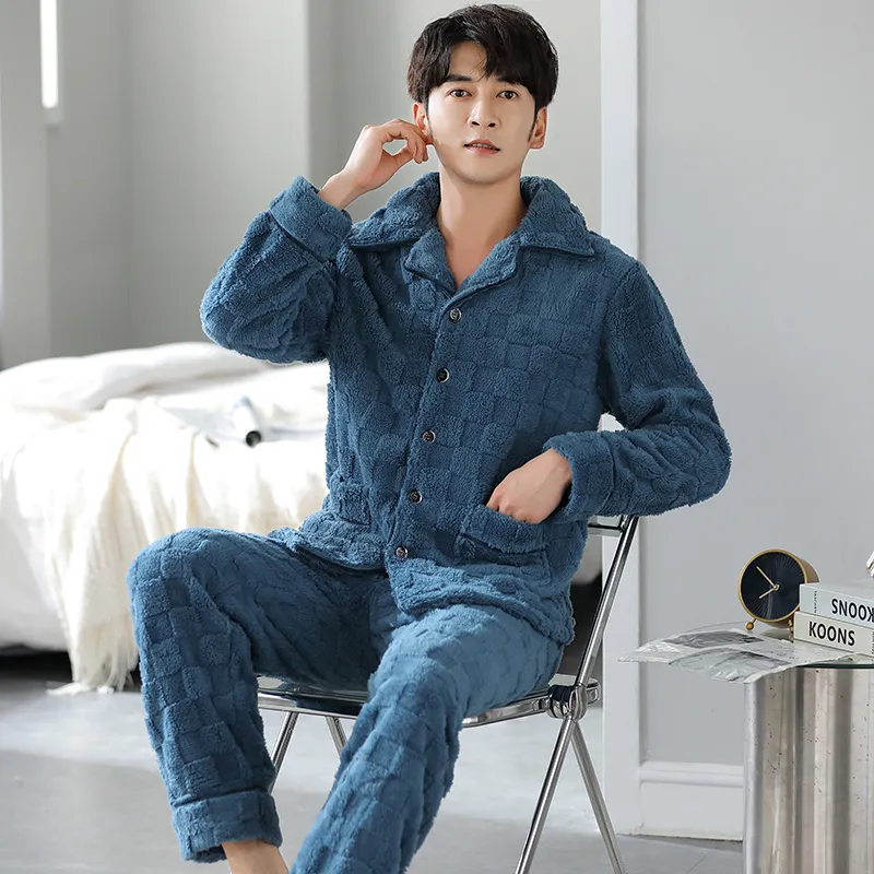 GOSO Pajama Set Men's Royal Blue-4