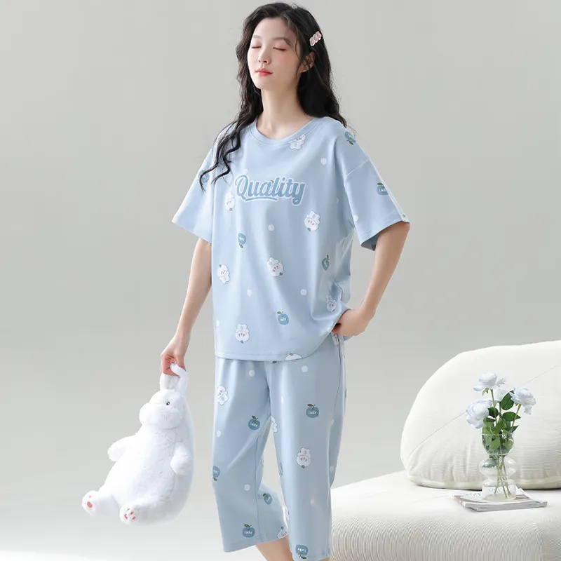 GOSO Pajama Set Women's Sky Blue-5