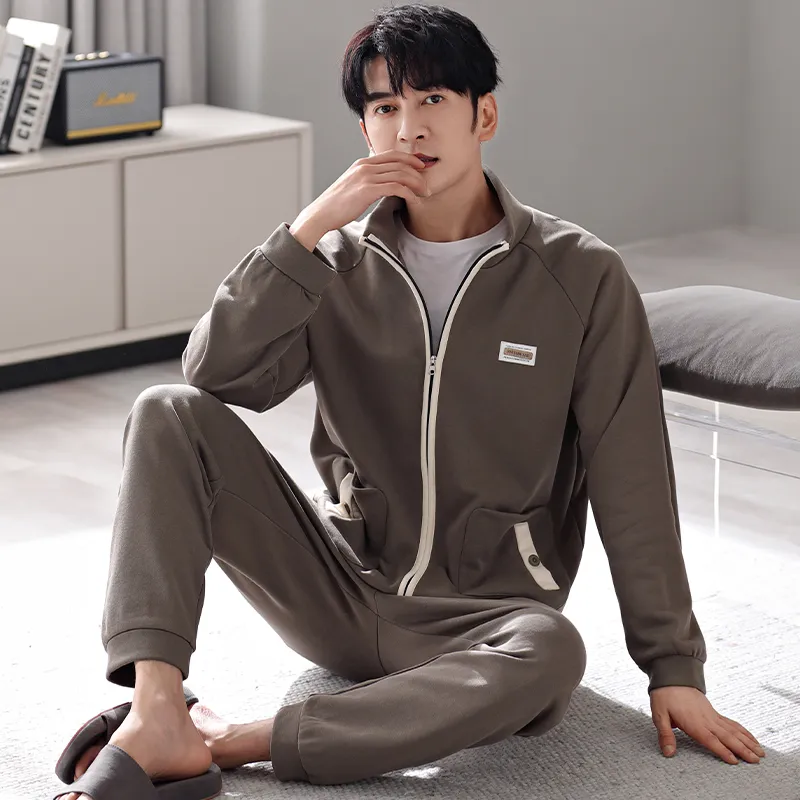 GOSO Pajama Set Men's Olive Brown-3