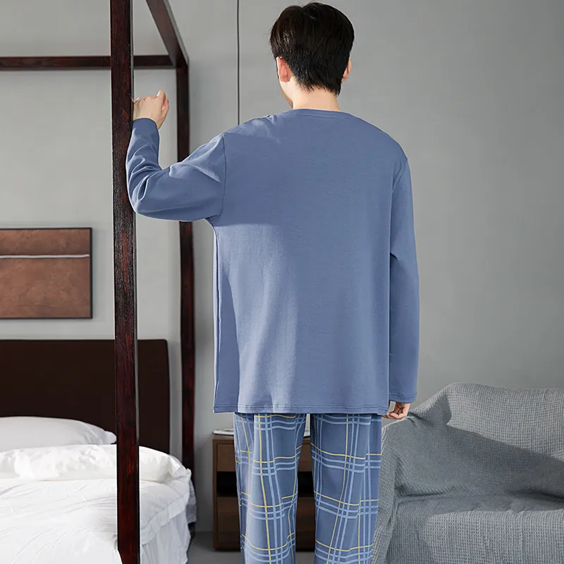 GOSO Pajama Set Men's Royal Blue-7