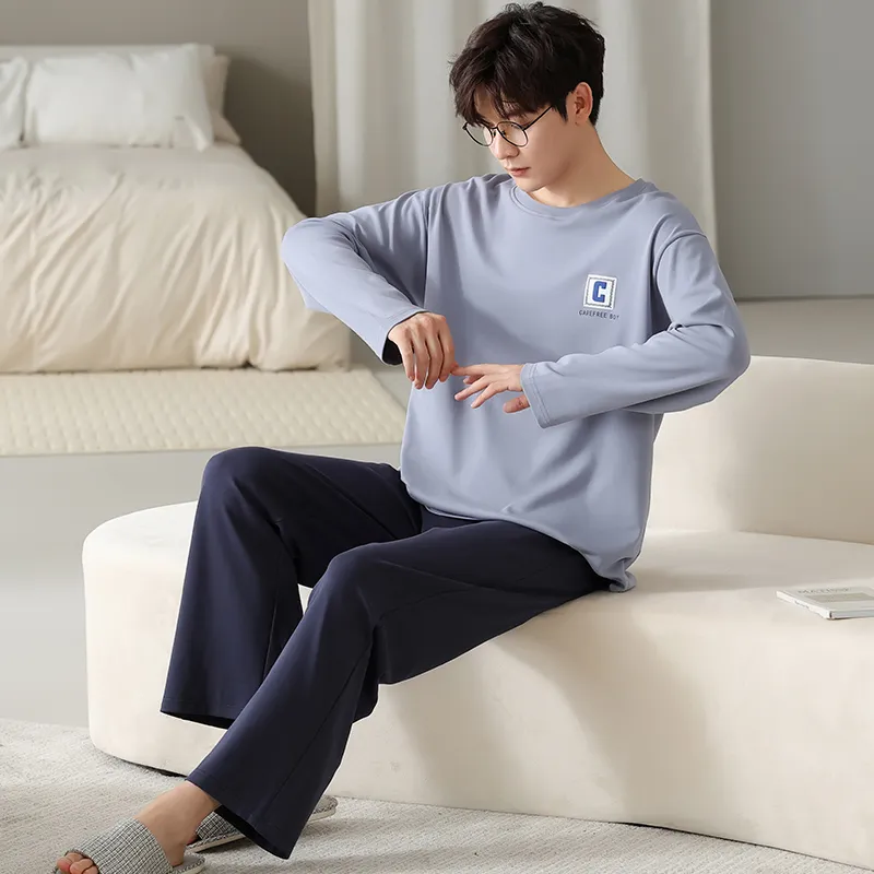 GOSO Pajama Set Men's Steel Blue-2