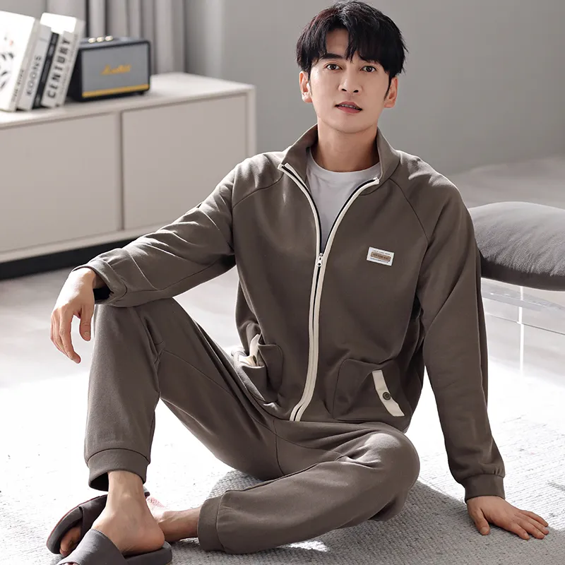 GOSO Pajama Set Men's Olive Brown-2