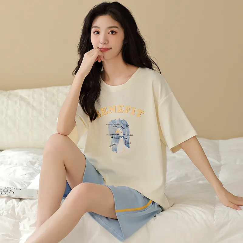 GOSO Pajama Set Women's Ivory White-1