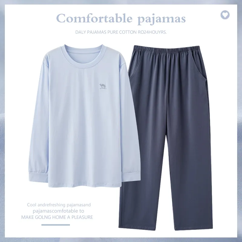 GOSO Pajama Set Men's Aqua Blue-1