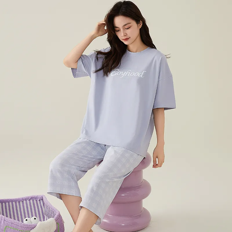 GOSO Pajama Set Women's Light Lavender-5