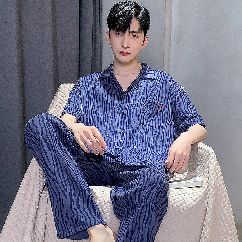 GOSO Pajama Set Men's Royal Blue-4