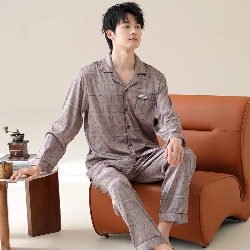 GOSO Pajama Set Men's Rose Brown-1