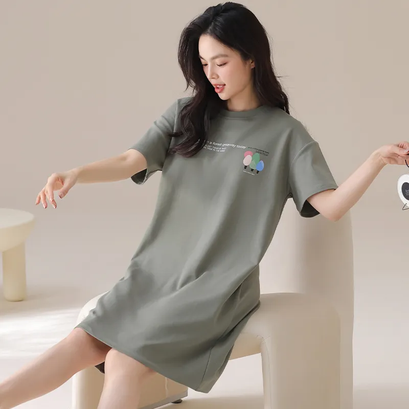 GOSO Nightgown Women's Army Green-3