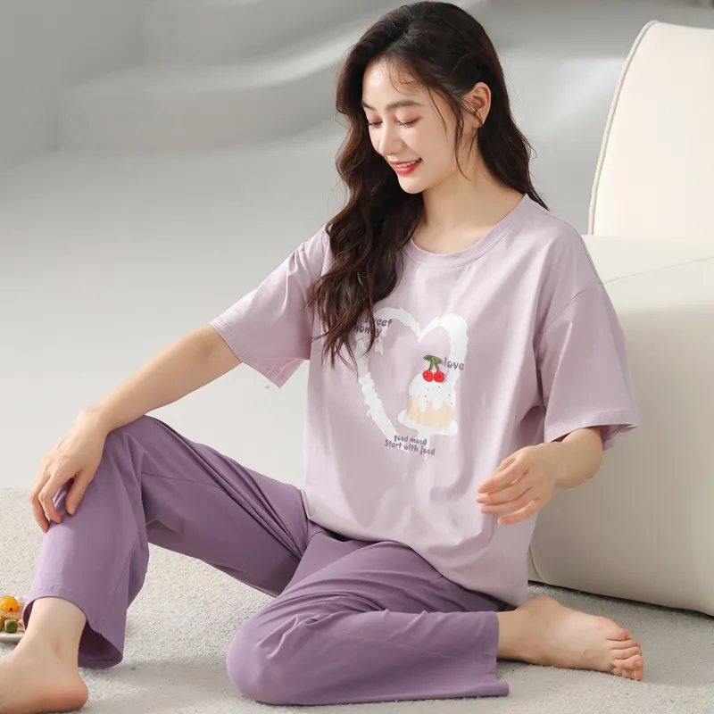GOSO Pajama Set Women's Light Lavender-3