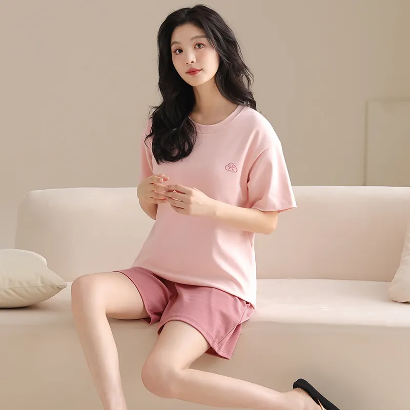 GOSO Pajama Set Women's Light Pink Red-7