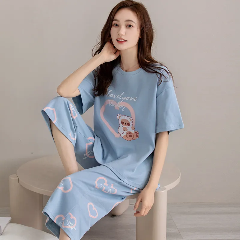 GOSO Pajama Set Women's Sky Blue-2