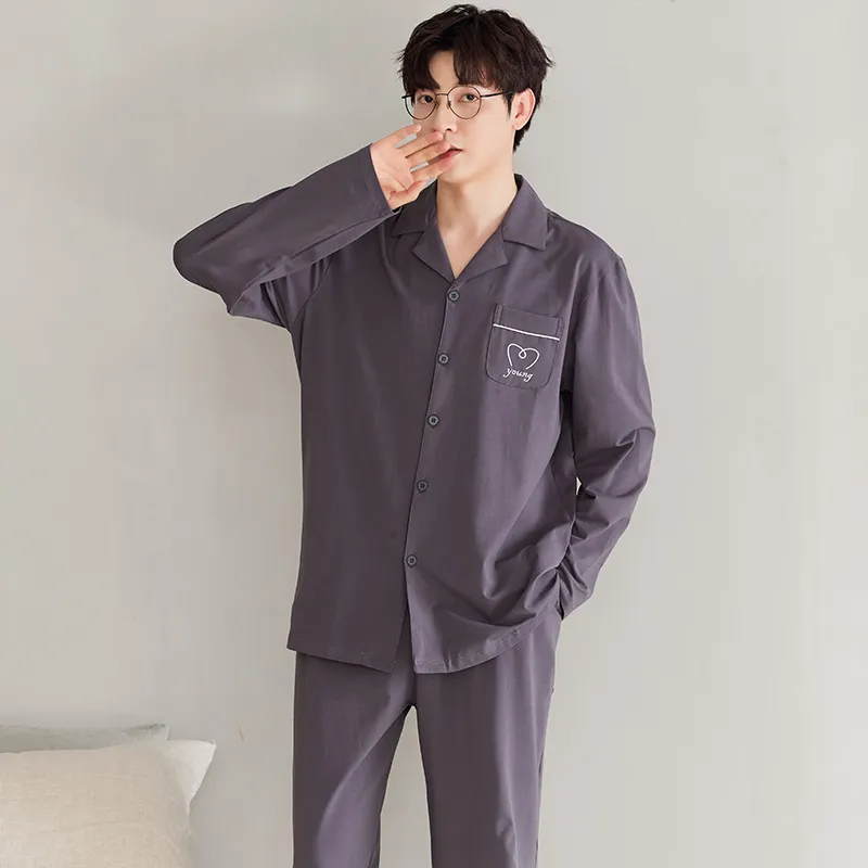 GOSO Pajama Set Men's Dark Purple-6