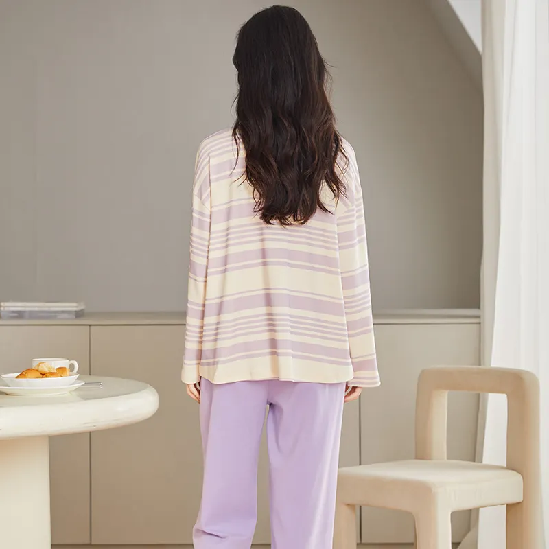 GOSO Pajama Set Women's Light Purple-7