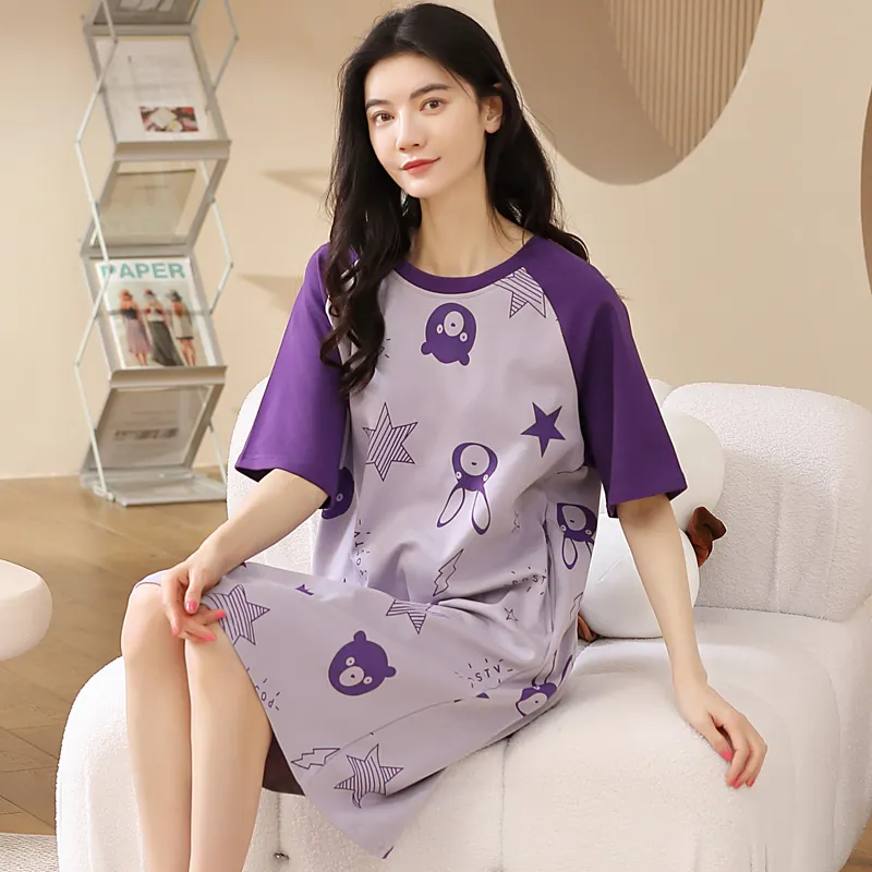 GOSO Nightgown Women's Dark Violet-2
