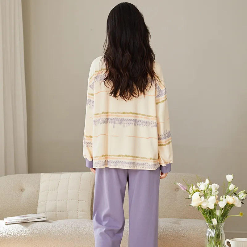 GOSO Pajama Set Women's Light Purple-7