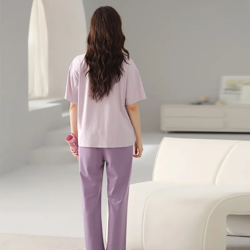 GOSO Pajama Set Women's Light Lavender-6
