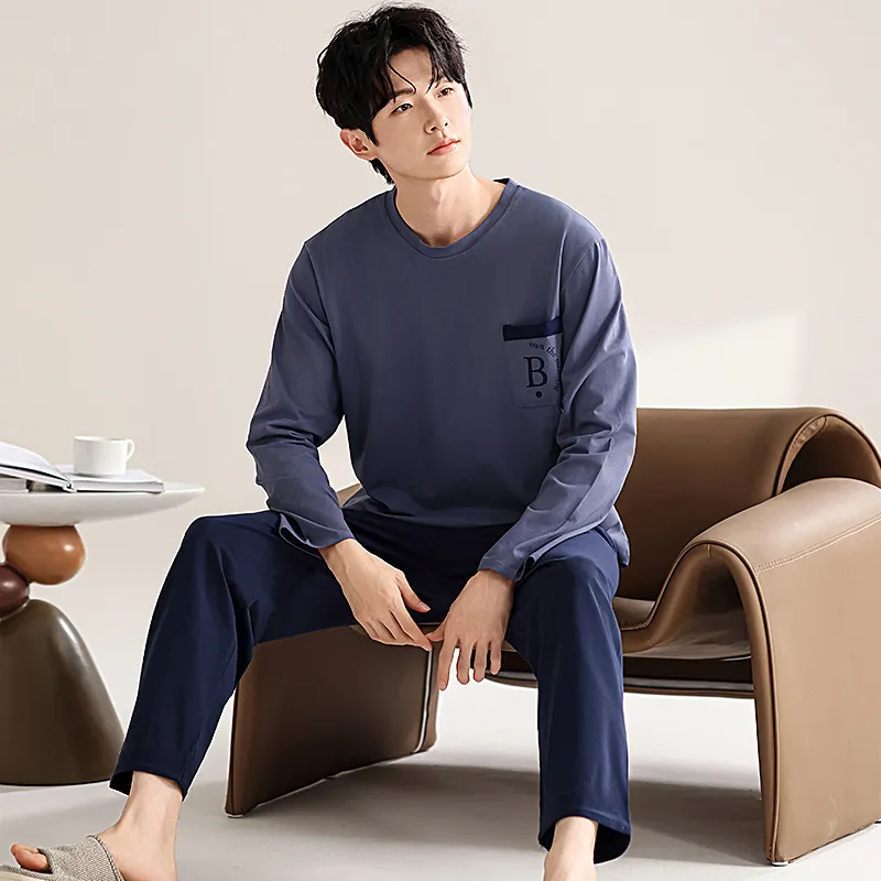 GOSO Pajama Set Men's Royal Blue-2