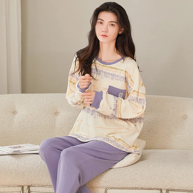 GOSO Pajama Set Women's Light Purple-5