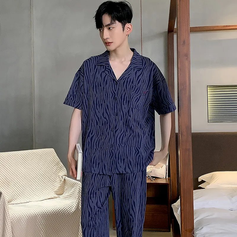 GOSO Pajama Set Men's Royal Blue-1
