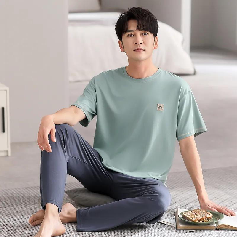 GOSO Pajama Set Men's Turquoise-5