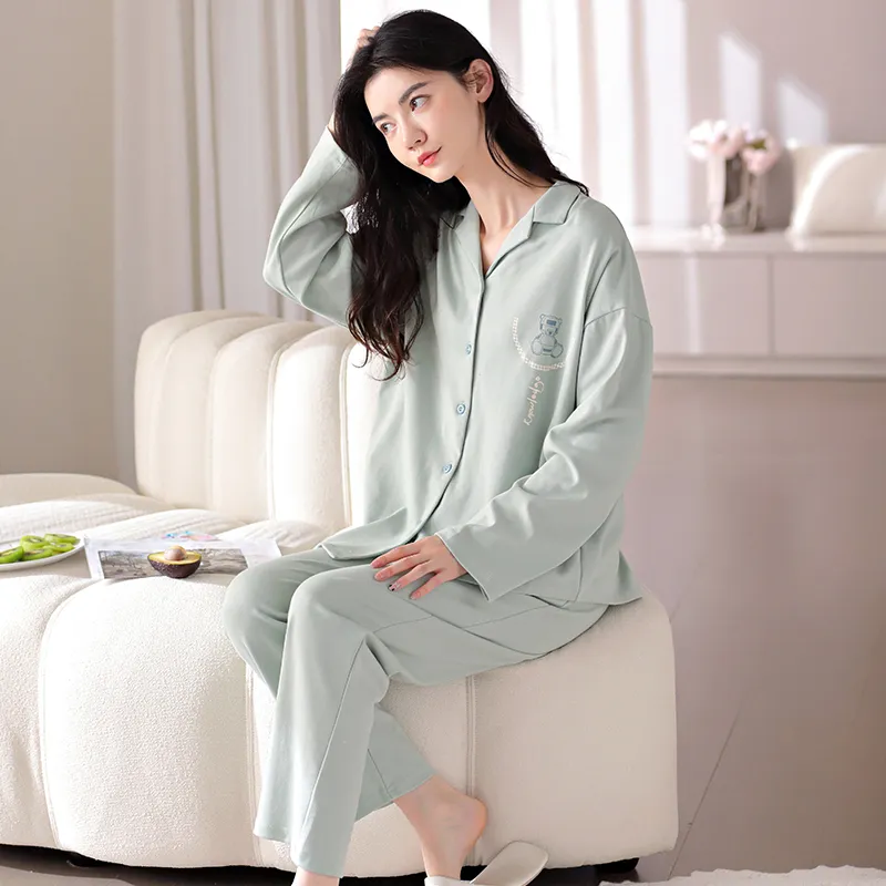 GOSO Pajama Set Women's Light Green-2