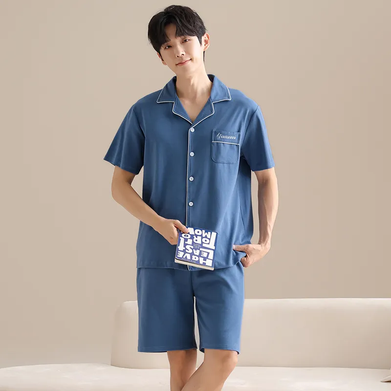 GOSO Pajama Set Men's Royal Blue-1