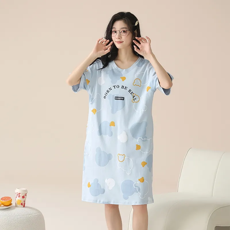 GOSO Nightgown Women's Light Blue-2