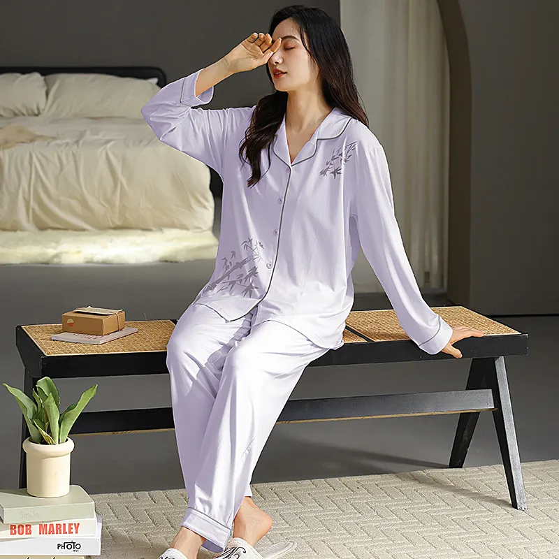 GOSO Pajama Set Women's Light Lavender-2