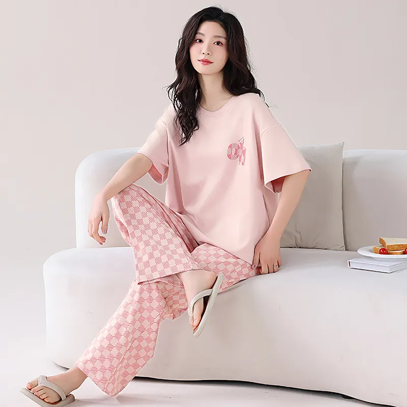 GOSO Pajama Set Women's Light Pink-5