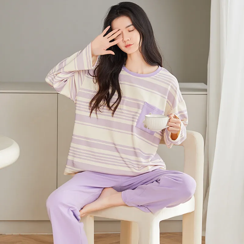GOSO Pajama Set Women's Light Purple-3