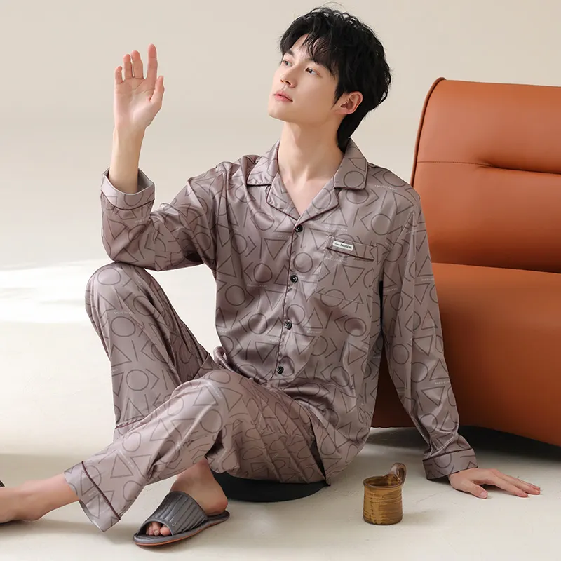 GOSO Pajama Set Men's Rose Brown-4