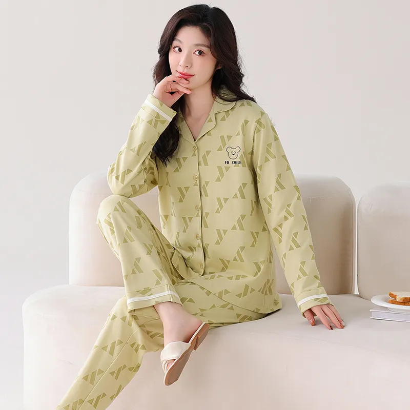 GOSO Pajama Set Women's Light Matcha-3