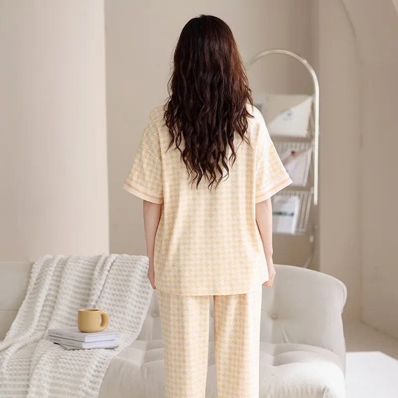 GOSO Pajama Set Women's Yellow Shades-1
