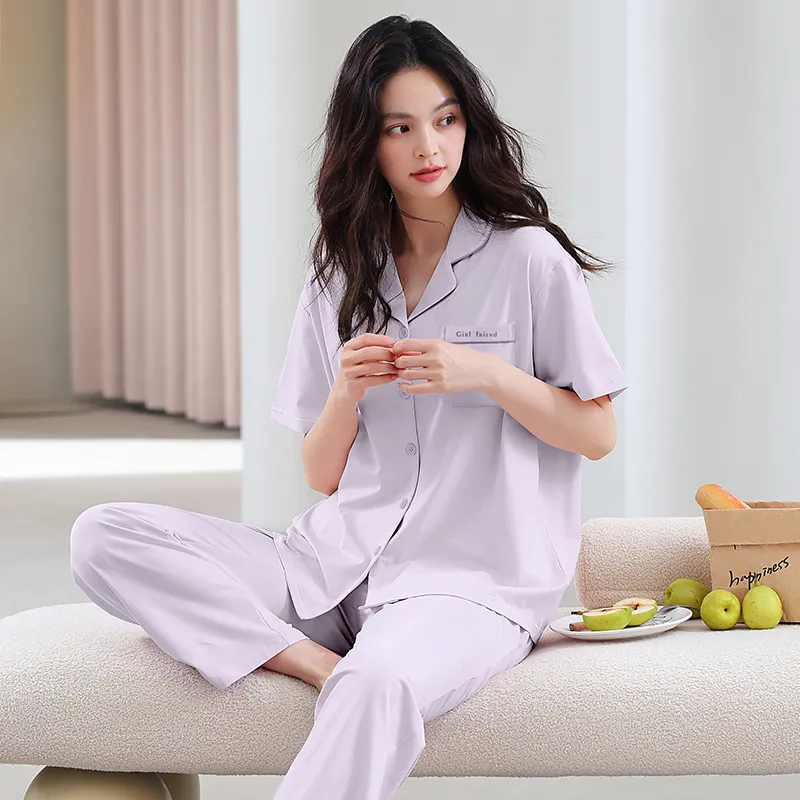 GOSO Pajama Set Women's Light Lavender-6