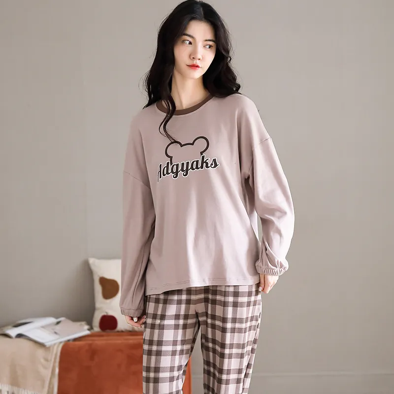 GOSO Pajama Set Women's Light Brown-6