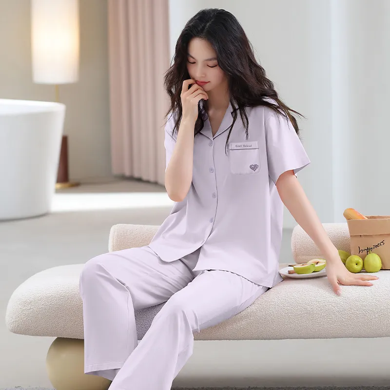GOSO Pajama Set Women's Light Lavender-4
