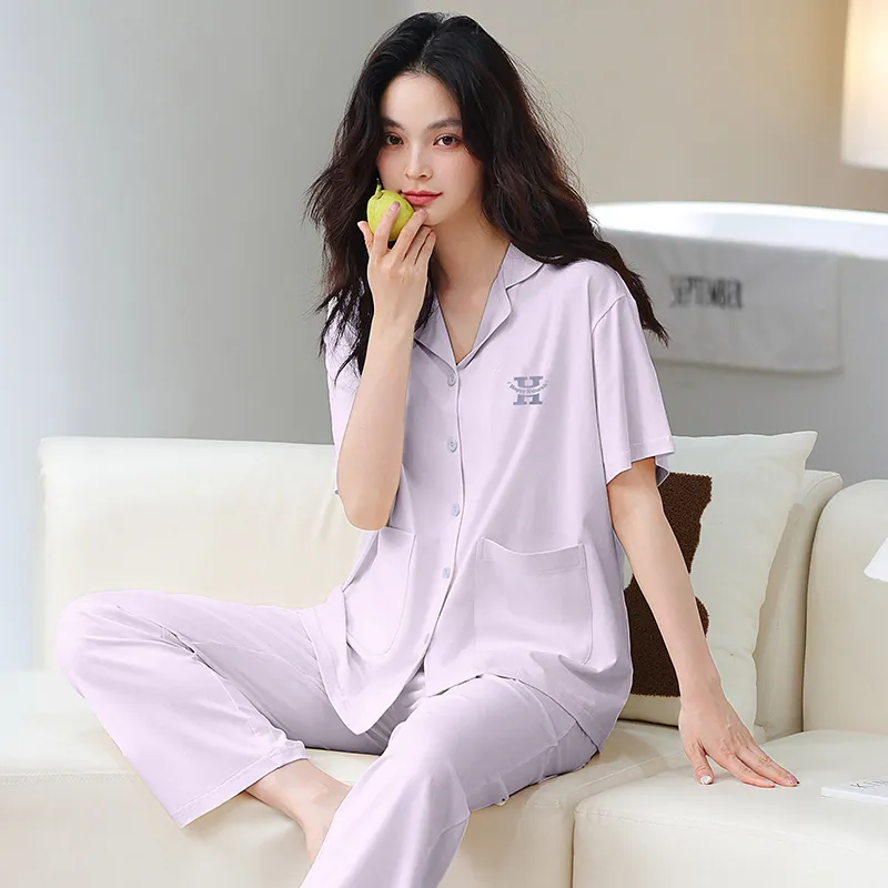 GOSO Pajama Set Women's Light Lavender-7