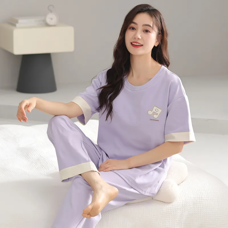 GOSO Pajama Set Women's Light Lavender-3