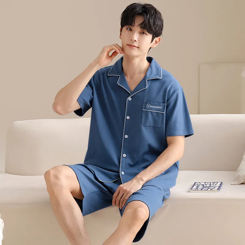GOSO Pajama Set Men's Royal Blue-2
