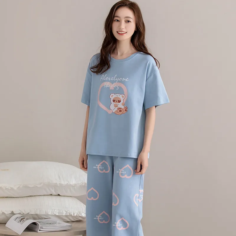 GOSO Pajama Set Women's Sky Blue-6