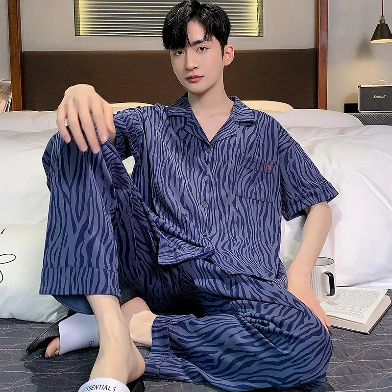 GOSO Pajama Set Men's Royal Blue-7