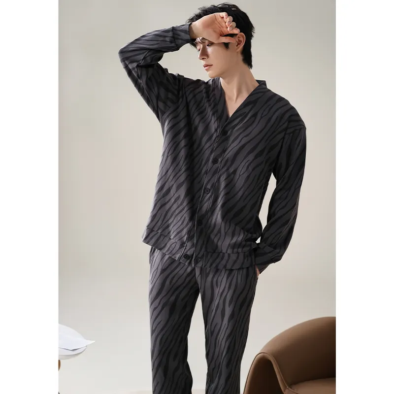 GOSO Pajama Set Men's Dark Gray-3