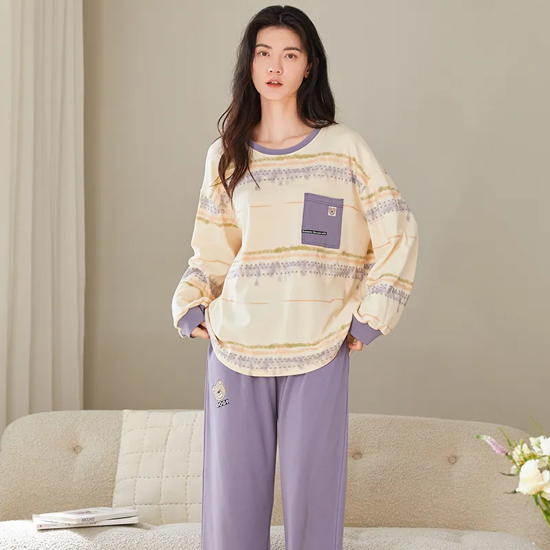 GOSO Pajama Set Women's Light Purple-6
