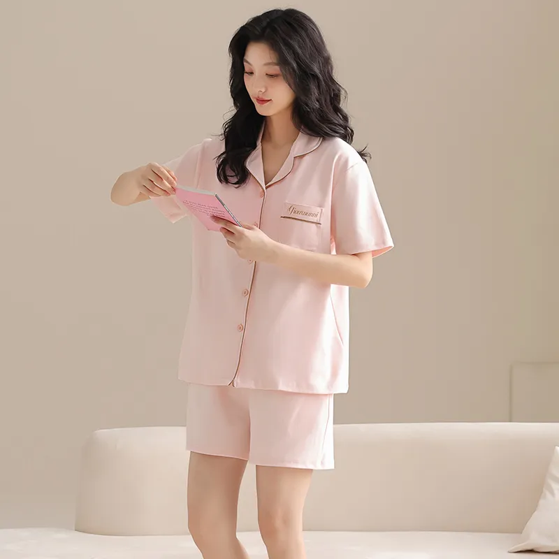 GOSO Pajama Set Women's Light Pink Red-1