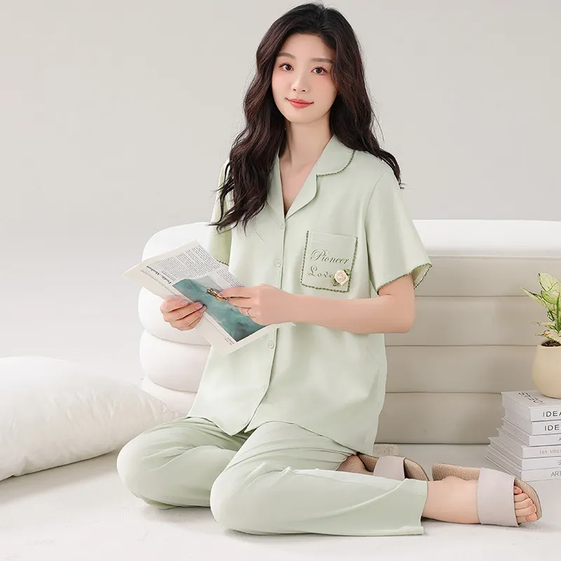 GOSO Pajama Set Women's Turquoise-4