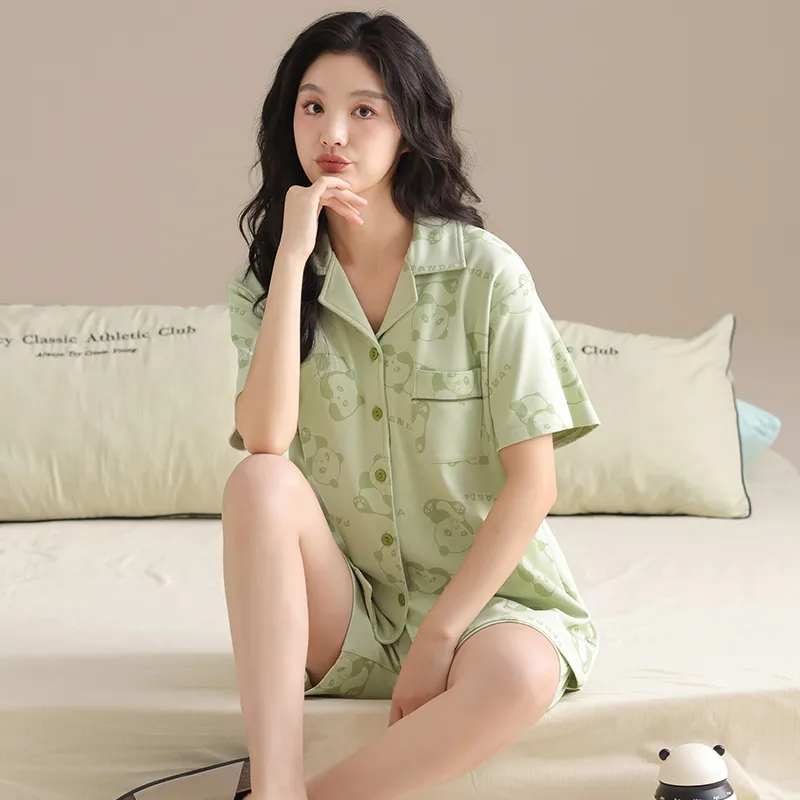 GOSO Pajama Set Women's Grass Green-3