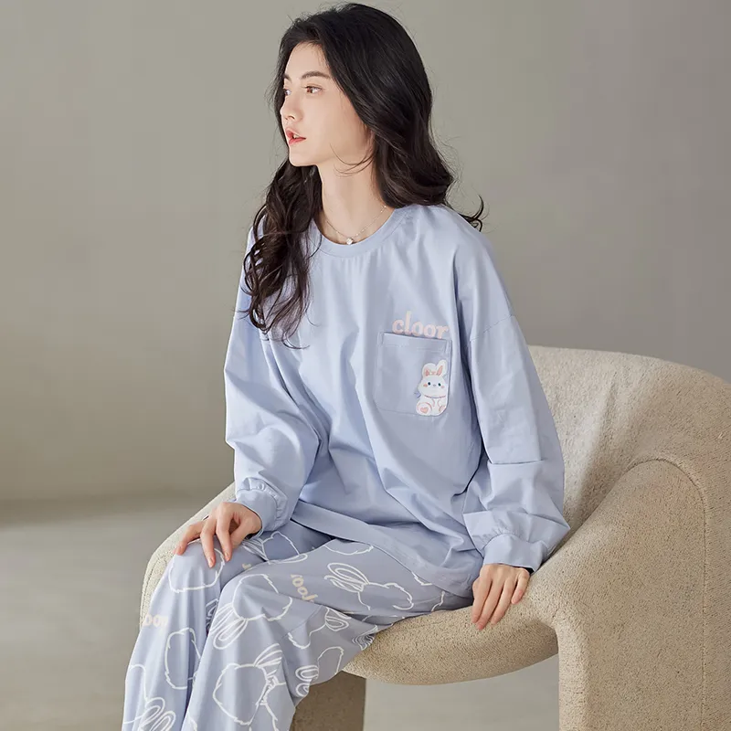 GOSO Pajama Set Women's Steel Blue-1