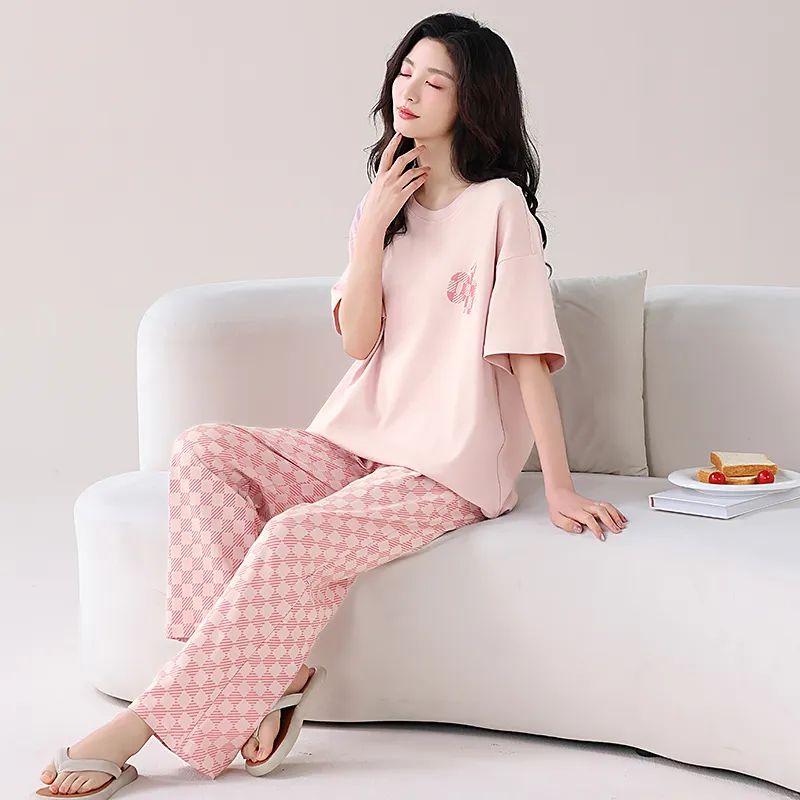 GOSO Pajama Set Women's Light Pink-4