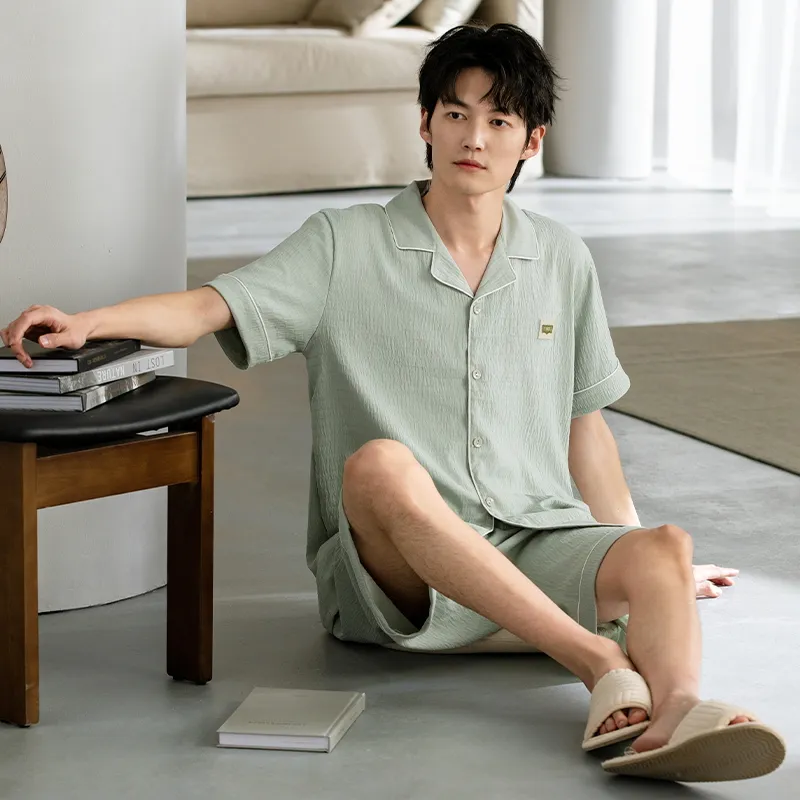 GOSO Pajama Set Men's Turquoise-7